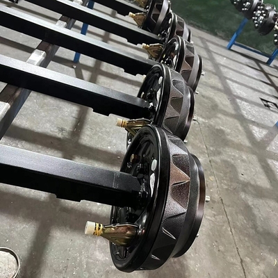 500 kg-2000 kg capacità di carico asse del rimorchio con freno a tamburo meccanico facile installazione