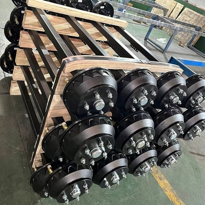 500 kg-2000 kg capacità di carico asse del rimorchio con freno a tamburo meccanico facile installazione