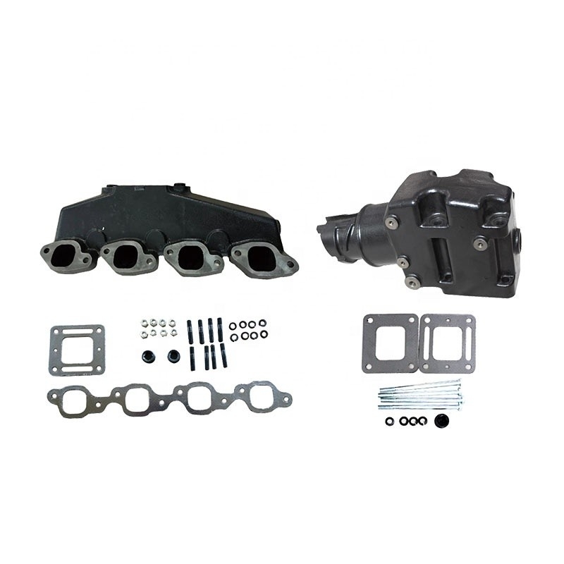 MerCruiser GM V8 Big Block 454 Motore marino con manifold e risers in ghisa