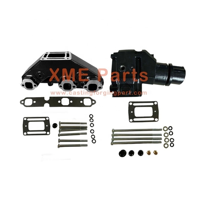 Kit di montaggio Manifold di scarico marittimi in ghisa e risers per Volvo Penta OMC 5.0 5.7 L
