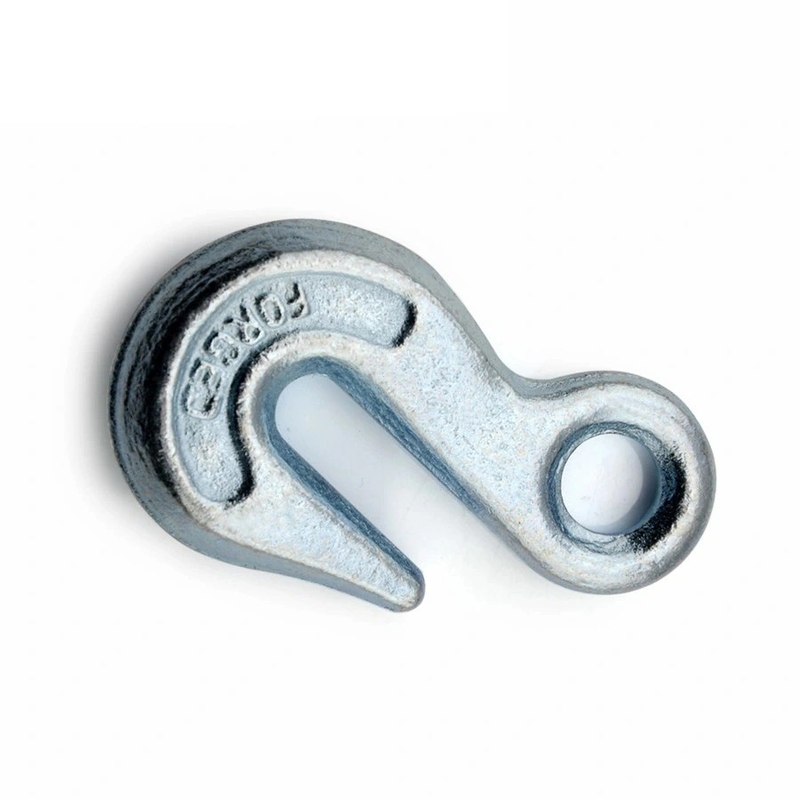 OEM Forging Lifting Rigging Eye Hook Parts Closed Die Forging Process Forged Crane Hook